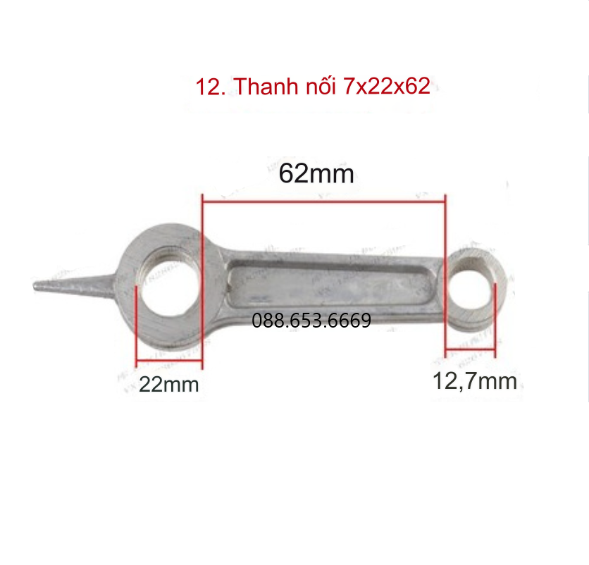 Tay biên máy nén khí trực tiếp bằng nhôm atimon - Nhuận Thành shop