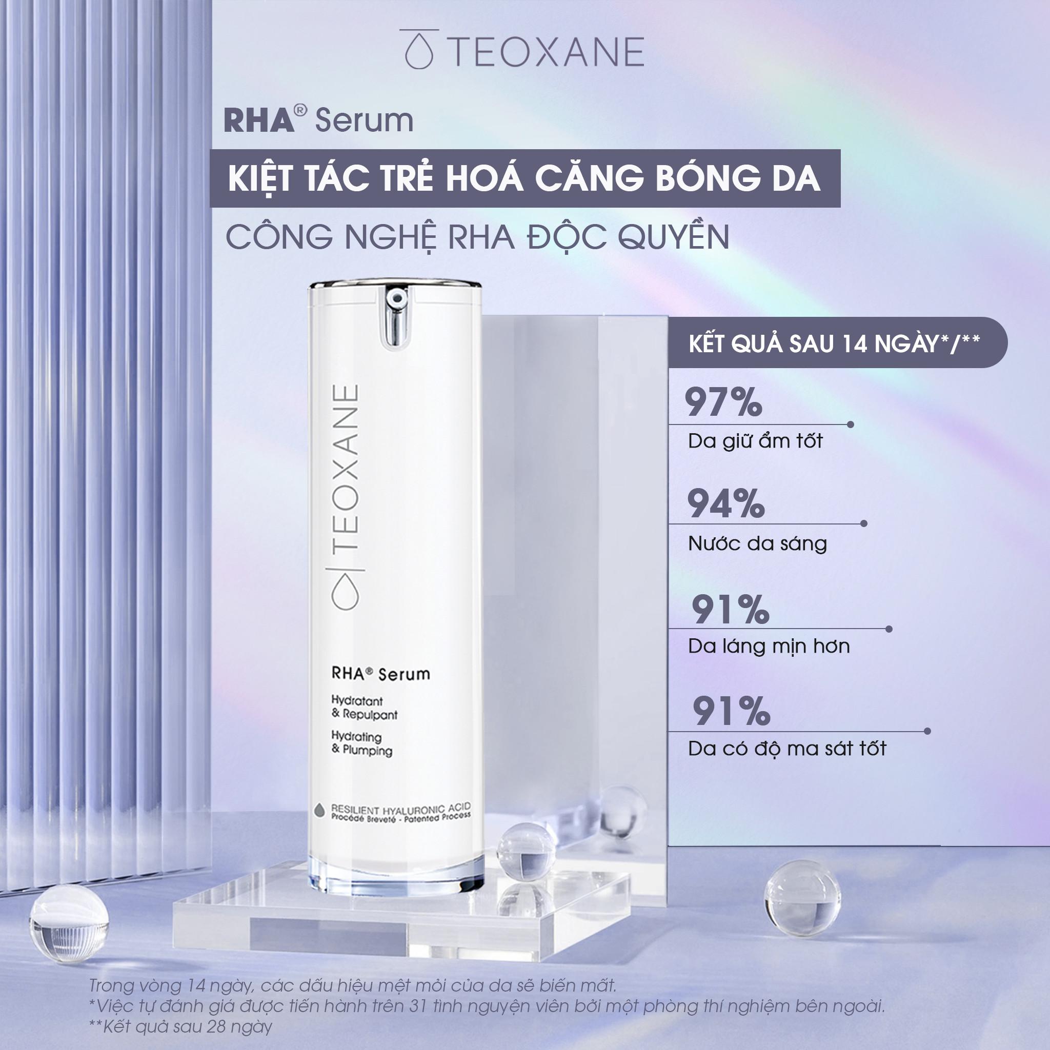 Serum dưỡng ẩm và trẻ hóa da Teoxane RHA Serum