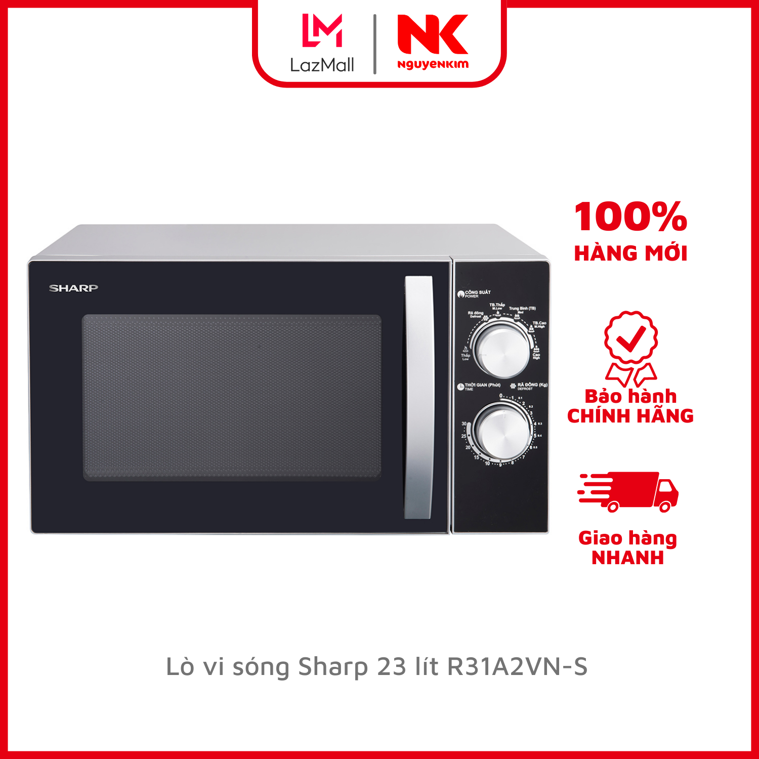 Lò vi sóng sharp 23 lít r31a2vn-s