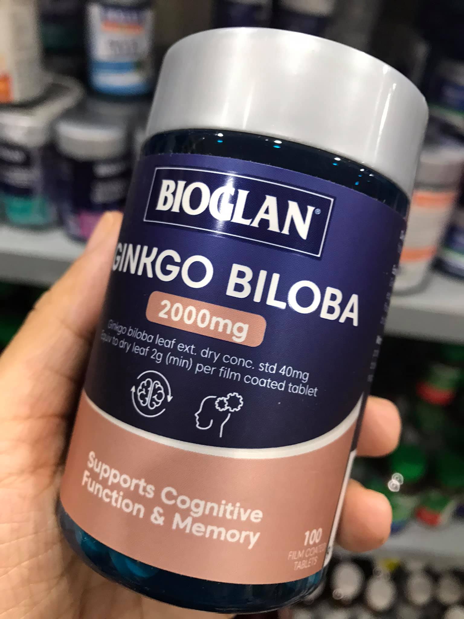 Bổ não Bioglan Ginkgo Biloba 2000mg