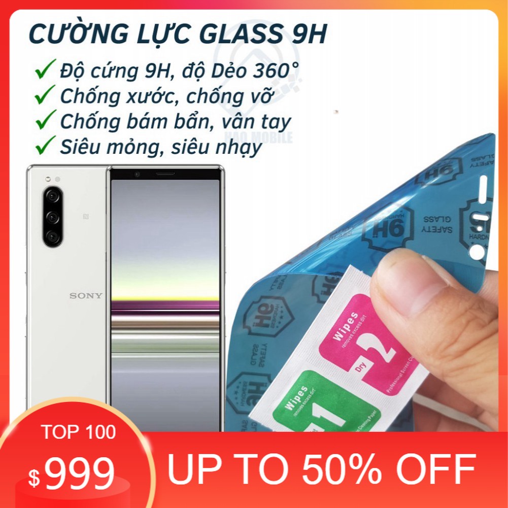 Dán cường lực dẻo nano mặt trước, sau, camera Sony Xperia 5