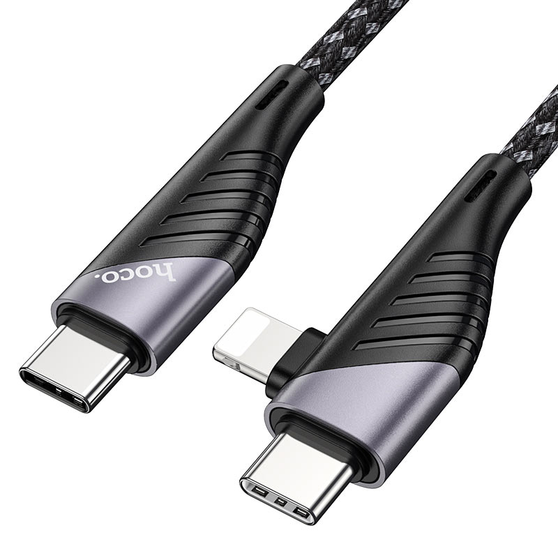 Cáp Hoco U95 - 2in1 (Type C sang Type C/Lightning PD 20W)