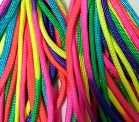 Dây paracord đan vòng tay ngũ sắc 4ly 7lõi