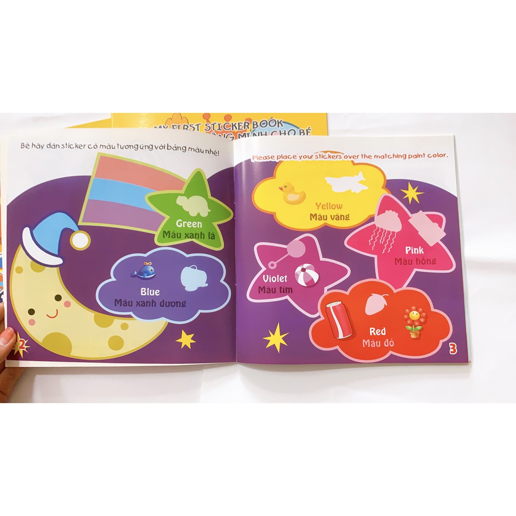 Combo 3 quyển Miếng dán Thông minh cho bé - My First Sticker Book