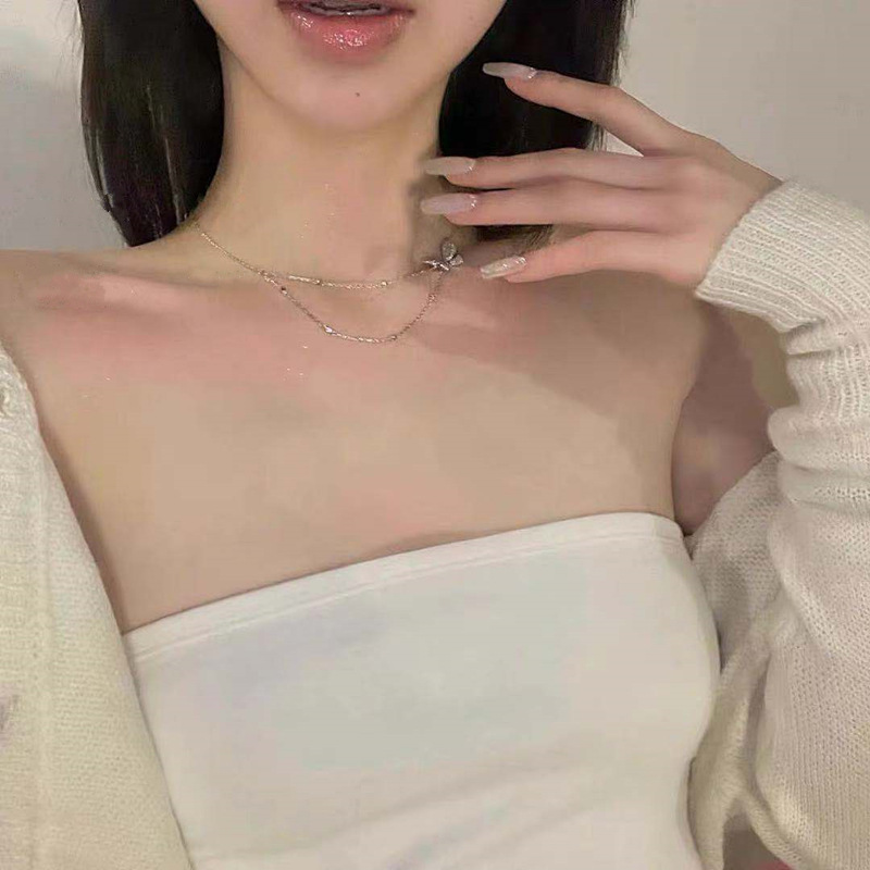 Vòng cổ bướm xinh mạ bạc