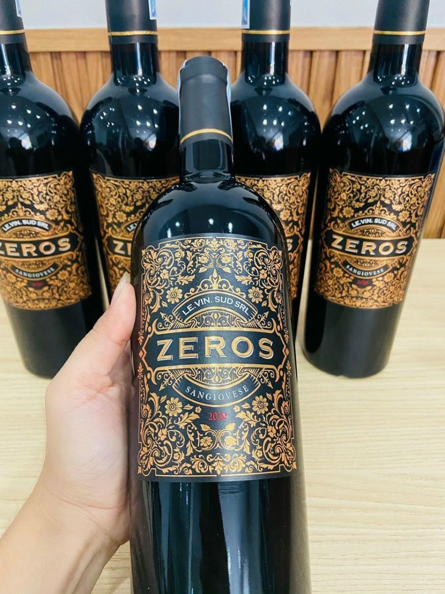Vang Ý (Italia) Zeros nhập khẩu - Nước nho không qua chưng cất