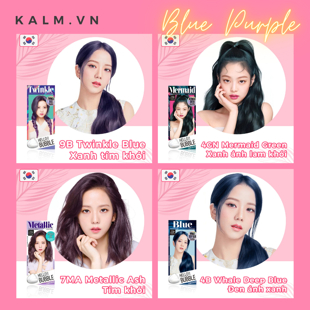 Thuốc nhuộm tóc bọt biển Hello Bubble chính hãng Hàn Quốc