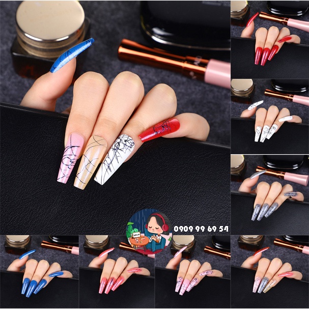 [ TC ]Móng SỢI TÓC - Form Thang & Thang Xtra [ Tặng Miếng Dán Và Dụng Cụ ] BST