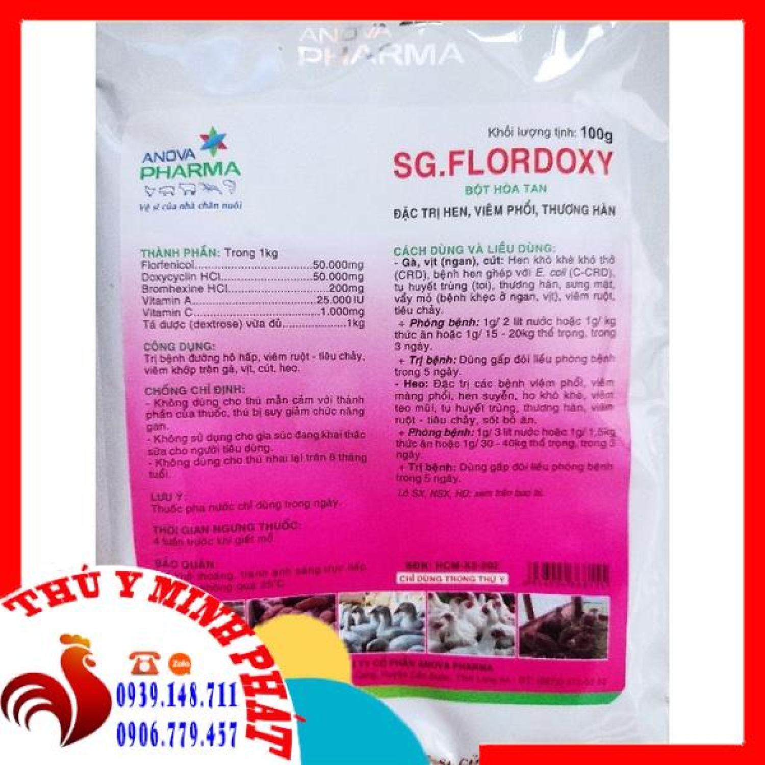 SG FLORDOXY GÓI 100GAM (FLO DOXY, FLOR DOXY)