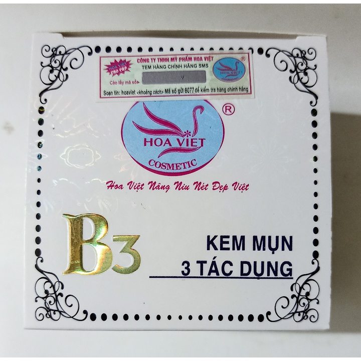 KEM HOA VIỆT B3 - MỤN 3 TÁC DỤNG