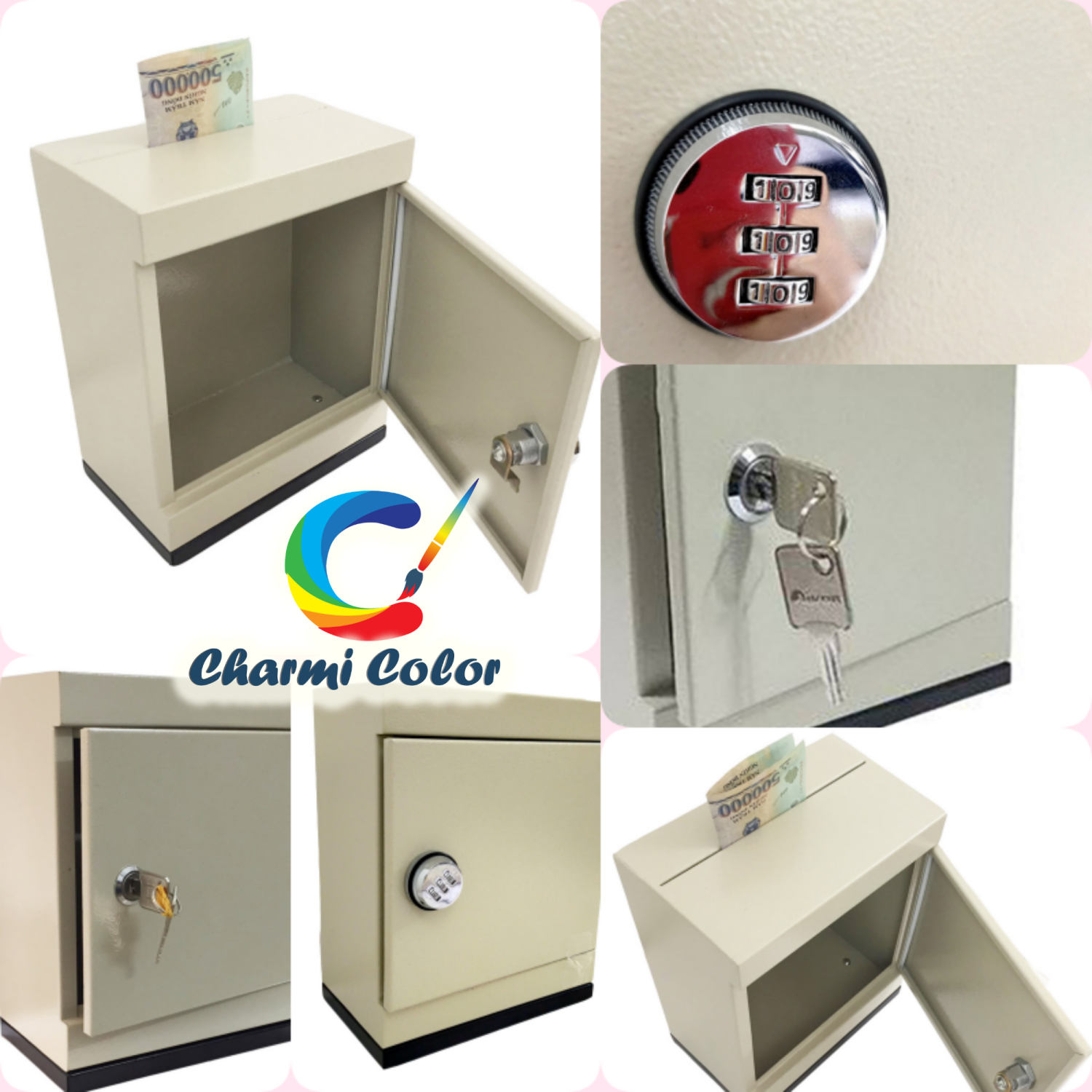 FreeshipMAX_Két sắt mini tiết kiệm loại nhỏ/lớn