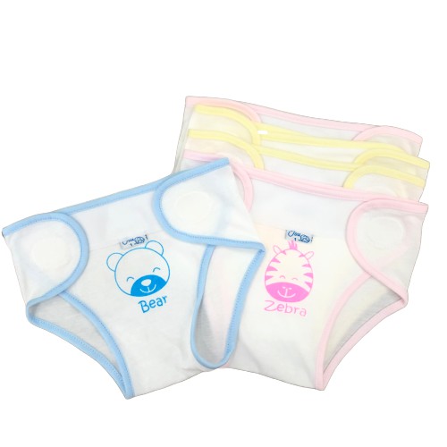 Tã vải, quần đóng tã sơ sinh thương hiệu Jou (miếng dán bo tròn)