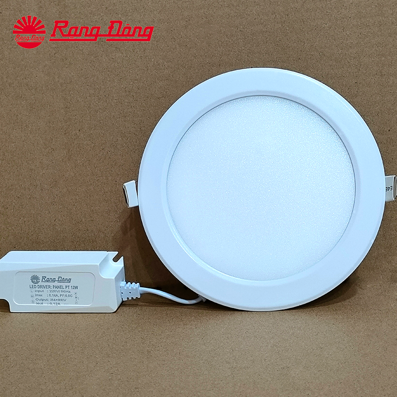 Đèn LED Panel tròn PT04. V2 - Lỗ khoét trần 135 mm - 12W
