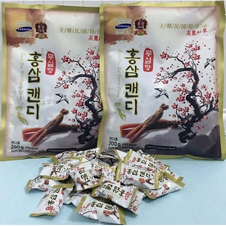 Kẹo Hồng Sâm Cành Đào Hàn Quốc 200Gr