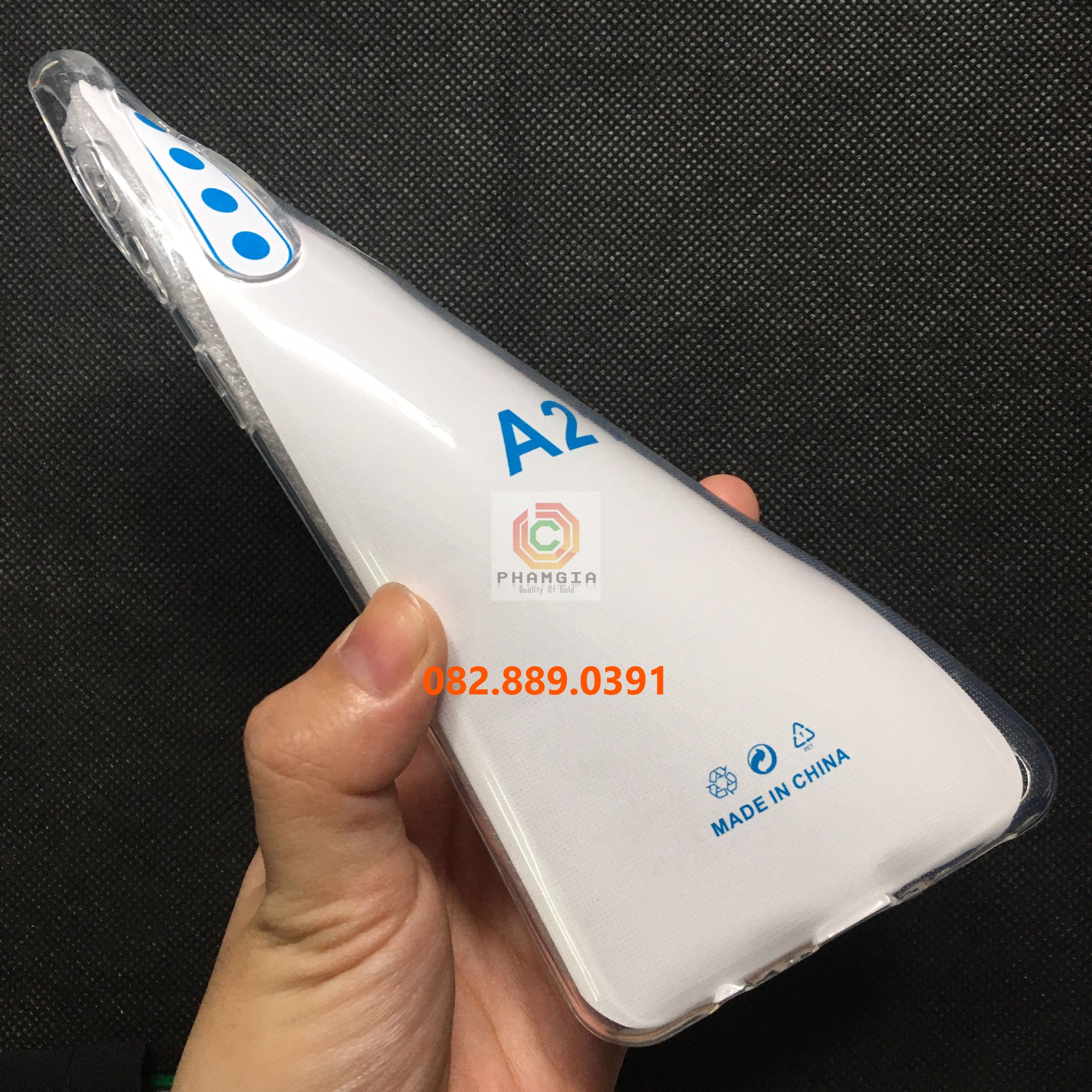 Ốp lưng Samsung A21 trong suốt chất silicon dẻo