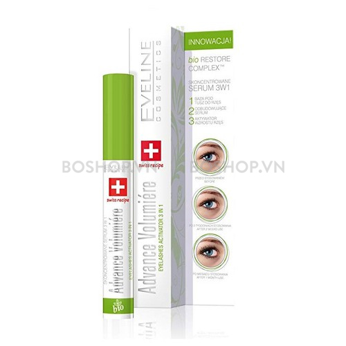 Dưỡng Mày/Dưỡng Mi Eveline 8 in 1 Total Action 10ml