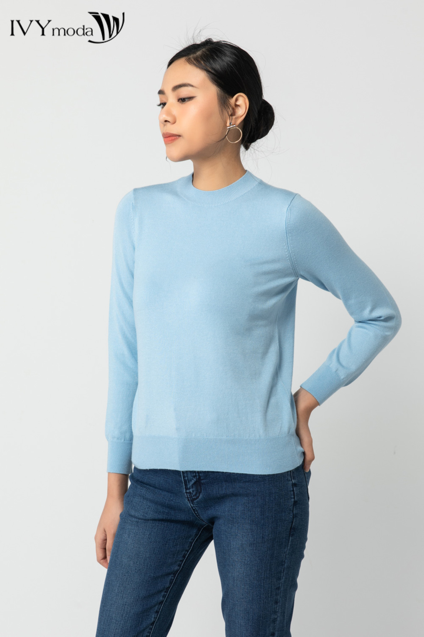 Áo len nữ tay dài IVY moda MS 58P0071