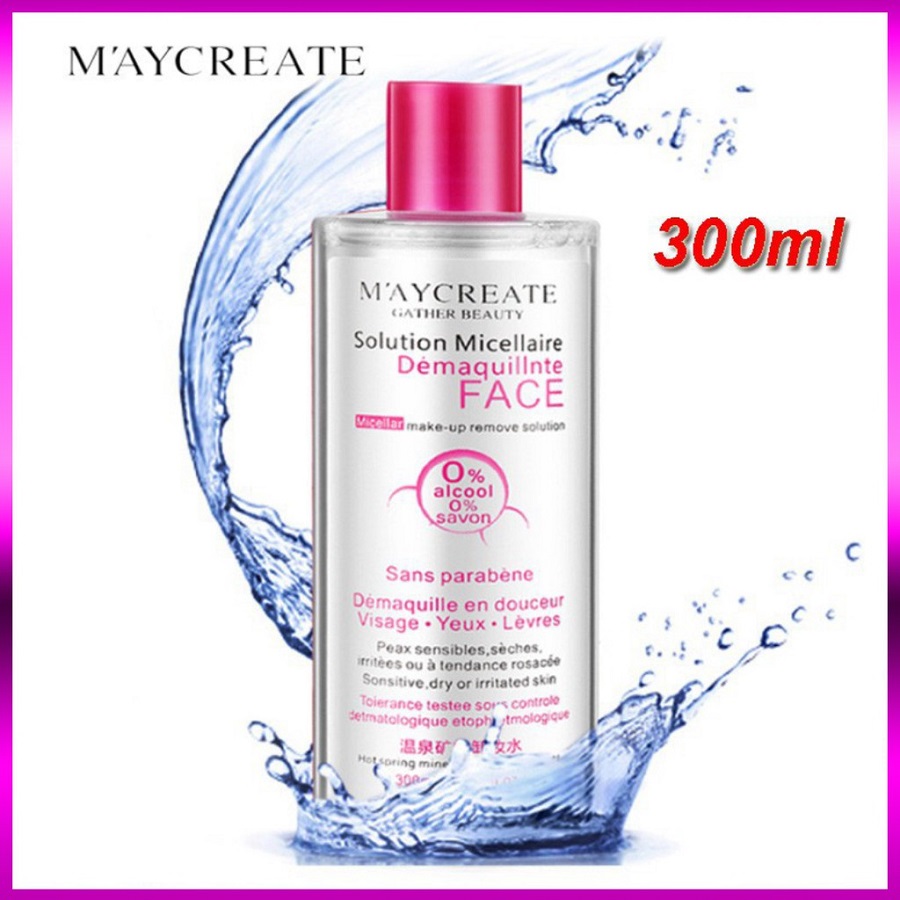 Nước tẩy trang Maycreate 300ml tẩy sạch các chất bẩn và làm mịn da (HÀNG HOT)