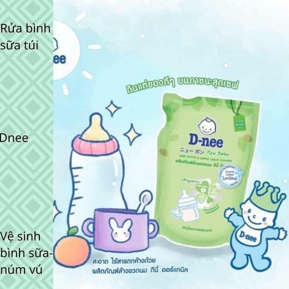 Nước rửa bình sữa Dnee Organic dạng túi 600ml