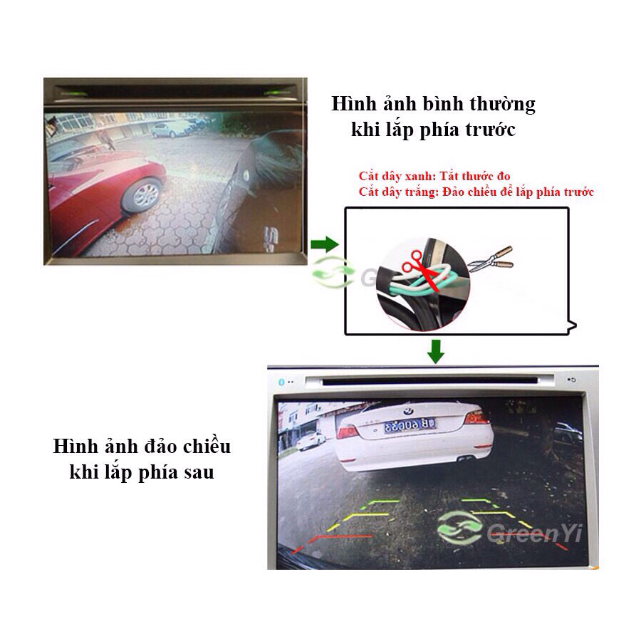 CAMERA LÙI XE HƠI XL135 ĐẢO CHIỀU