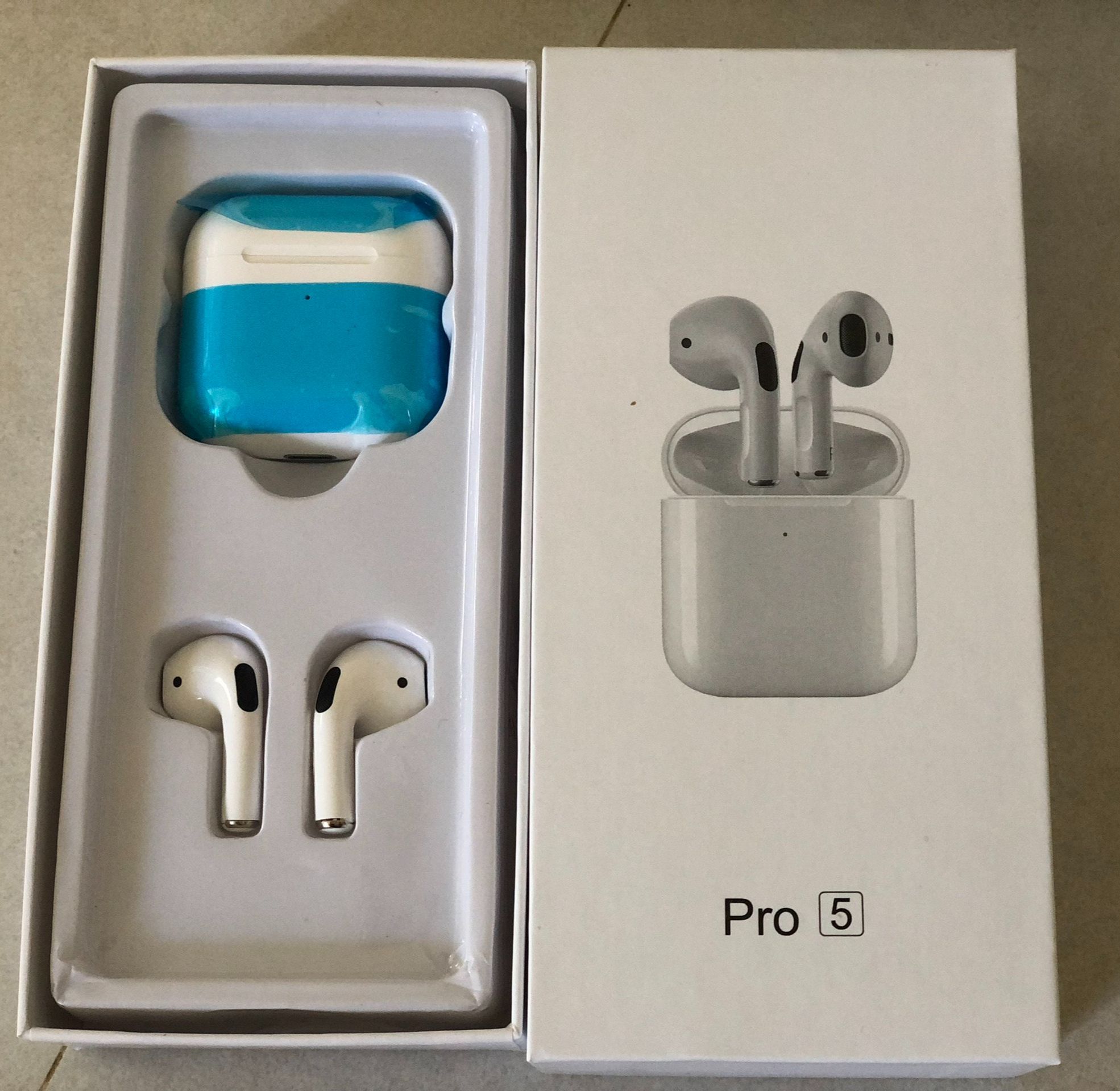 [FULL BOX] Tai nghe Bluetooth Pro 5 TWS thiết kế nhét trong mini dành cho điện thoại Android iPhone