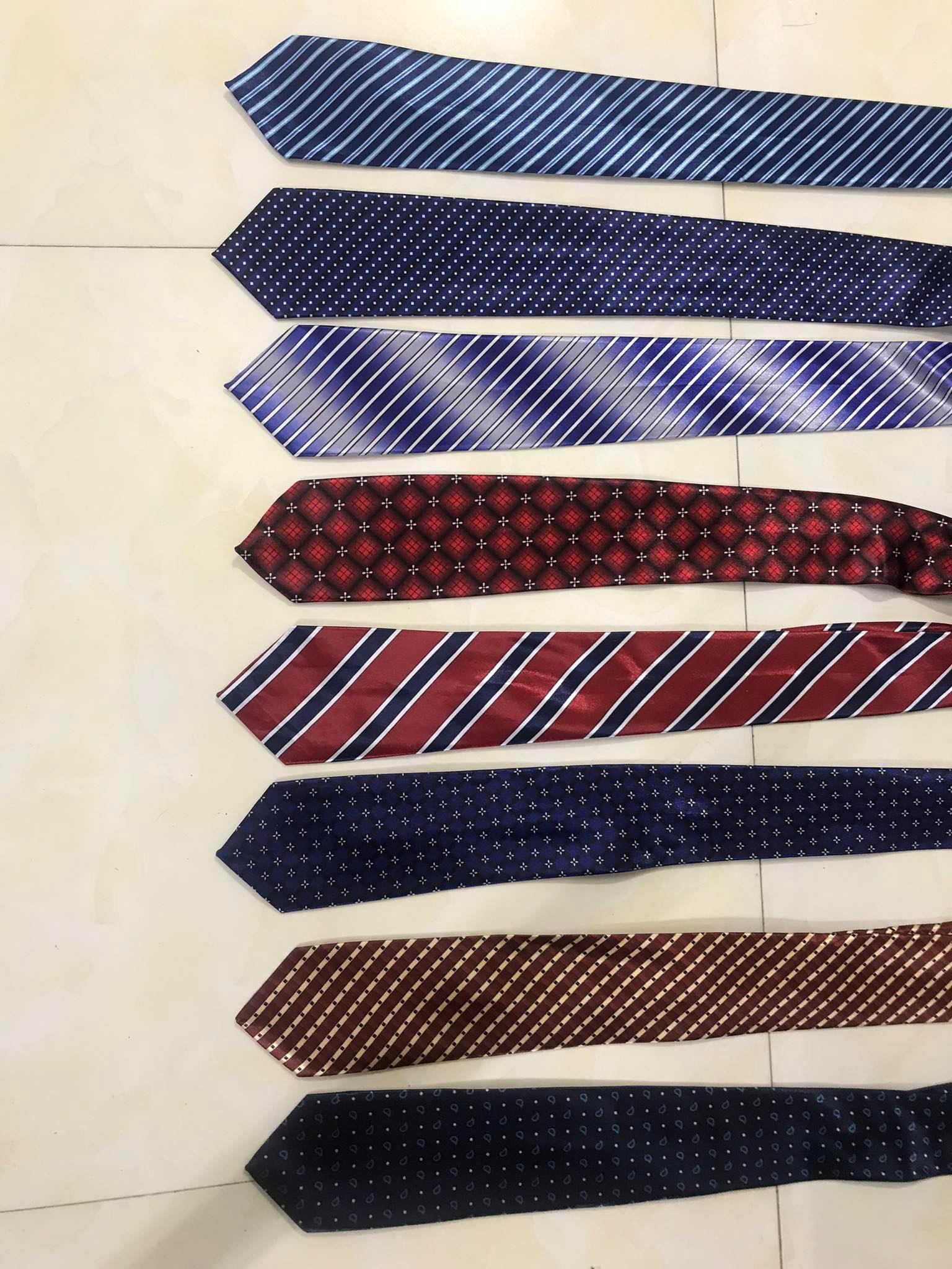 Cà vạt lụa gấm cao cấp