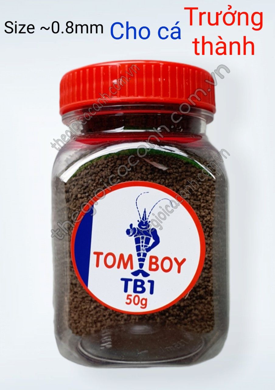 [Freeship+HCM+Luckyfish94]  THỨC ĂN CÁM TOMBOY TB1 HỦ 50G A077 DẠNG CHÌM - THỨC ĂN CAO CẤP CHO CÁ BỘT , TÔM VÀ CÁ LOẠI CÁ CẢNH KHÁC. GIÚP TIÊU HÓA TỐT, PHÁT TRIỂN NHANH, GIÚP TĂNG MÀU SẮC HIỆU QUẢ.ĐẶC BIỆT KHÔNG LÀM ĐỤC NƯỚC.