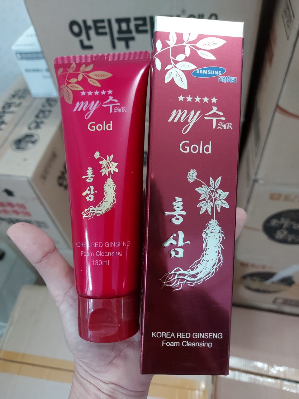 ☆SỮA RỬA MẶT HỒNG SÂM ĐỎ HÀN QUỐC MY GOLD