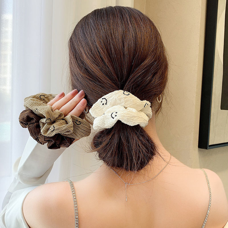 Dây chun buộc tóc smile siêu cute, set dây cột tóc phong cách hàn quốc