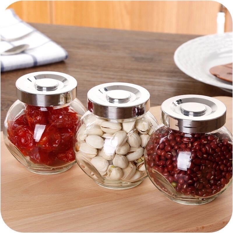 [HCM]HỦ THUỶ TINH ĐÁY NGHIÊNG 180ml (hai đáy)
