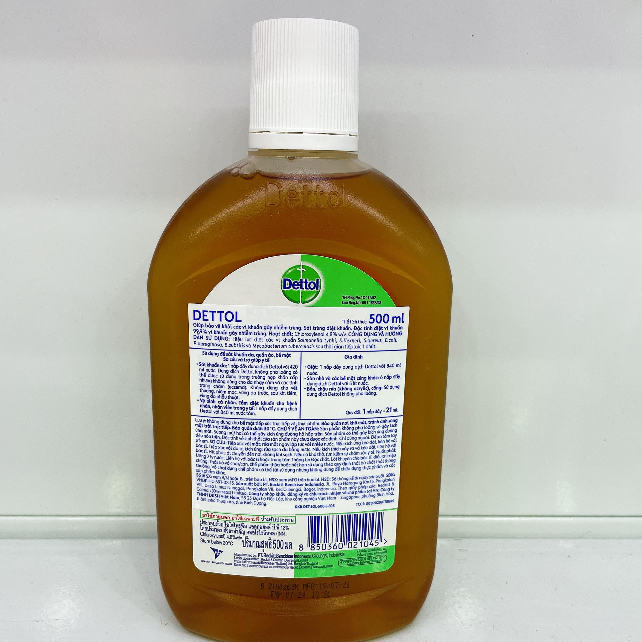 Dung dịch sát khuẩn Dettol 500ml