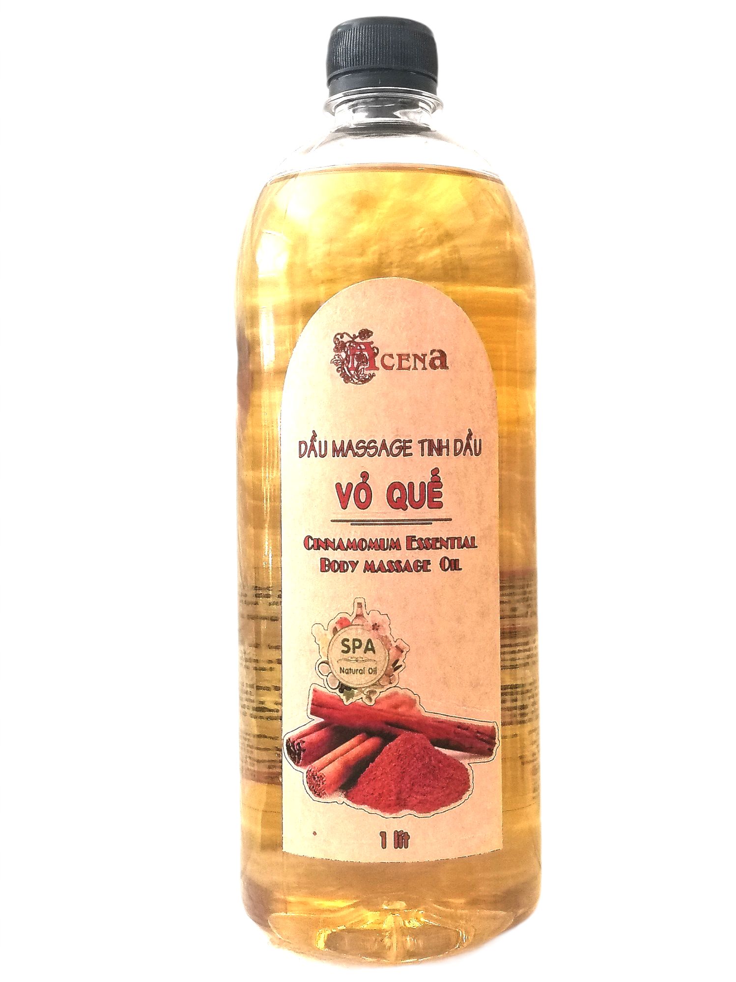 Dầu Massage Body Tinh Dầu Vỏ Quế ACENA 1000ml Massage Chân