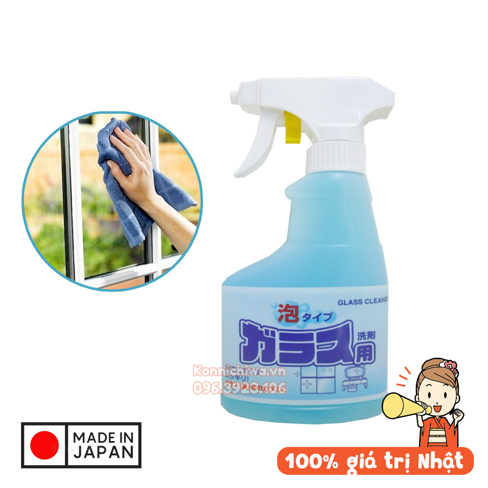 [HCM-HN] Xịt lau kính dạng bọt 300ml Rocket nội địa Nhật Bản - tẩy sạch mặt kính, cửa sổ, phòng tắm, hương dịu nhẹ, thân thiện da tay