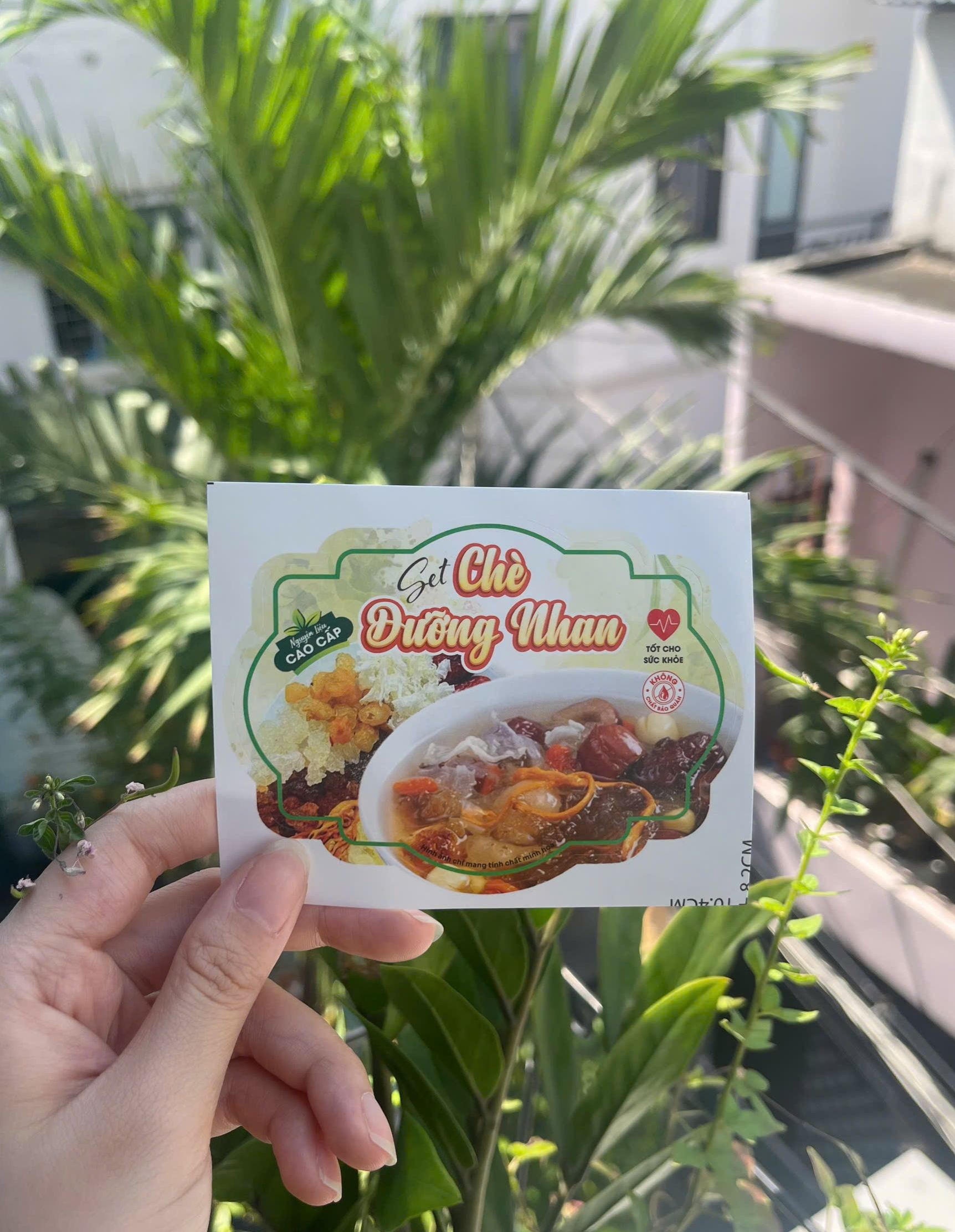50 Tem dán Set Chè Dưỡng Nhan - 7*9.6cm