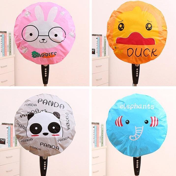 Màn Bọc Máy Quạt Hình Thú Nhiều Màu Loại Lớn 50cm