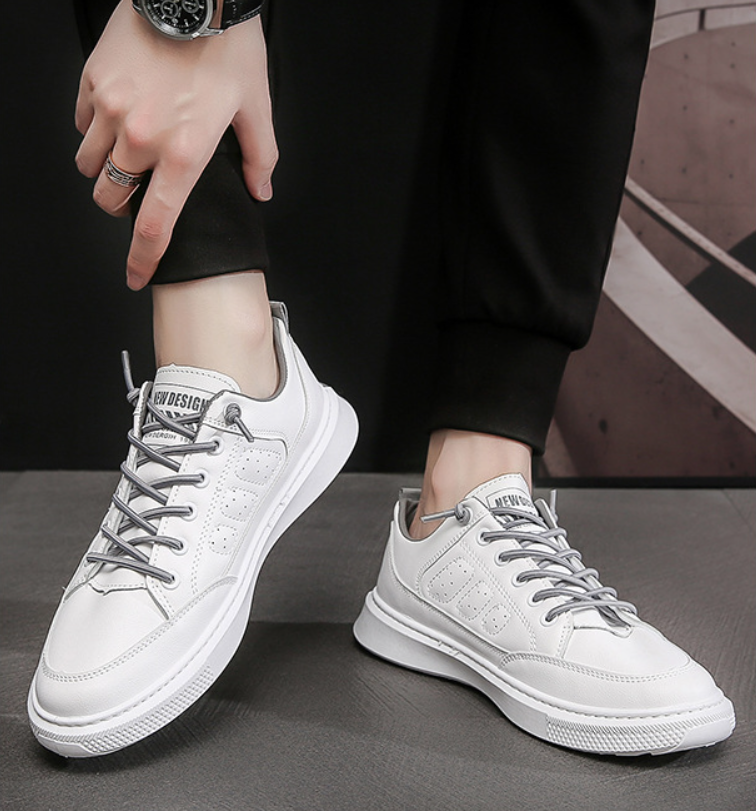 Giày Da Nam, Giày Sneaker Nam Cao Cấp Da Mềm Mại 2023