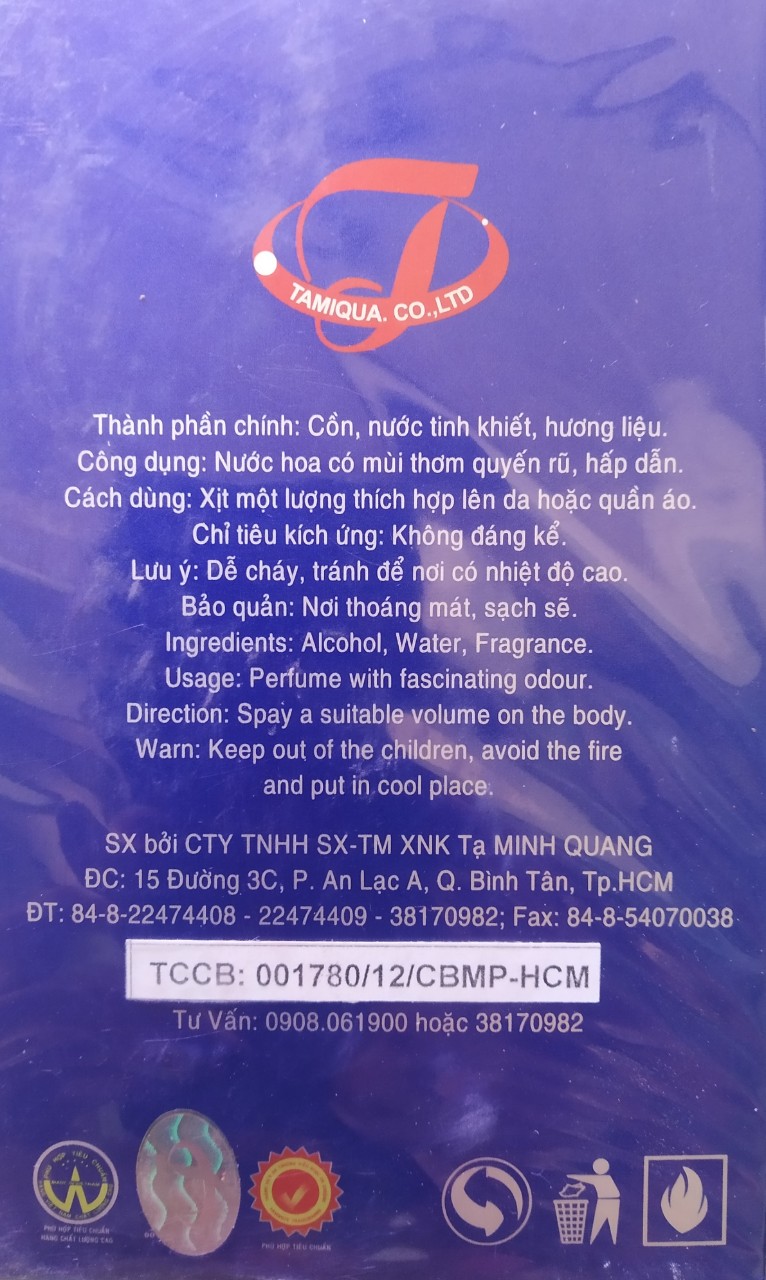 Nước hoa LACONIC chai 120ml