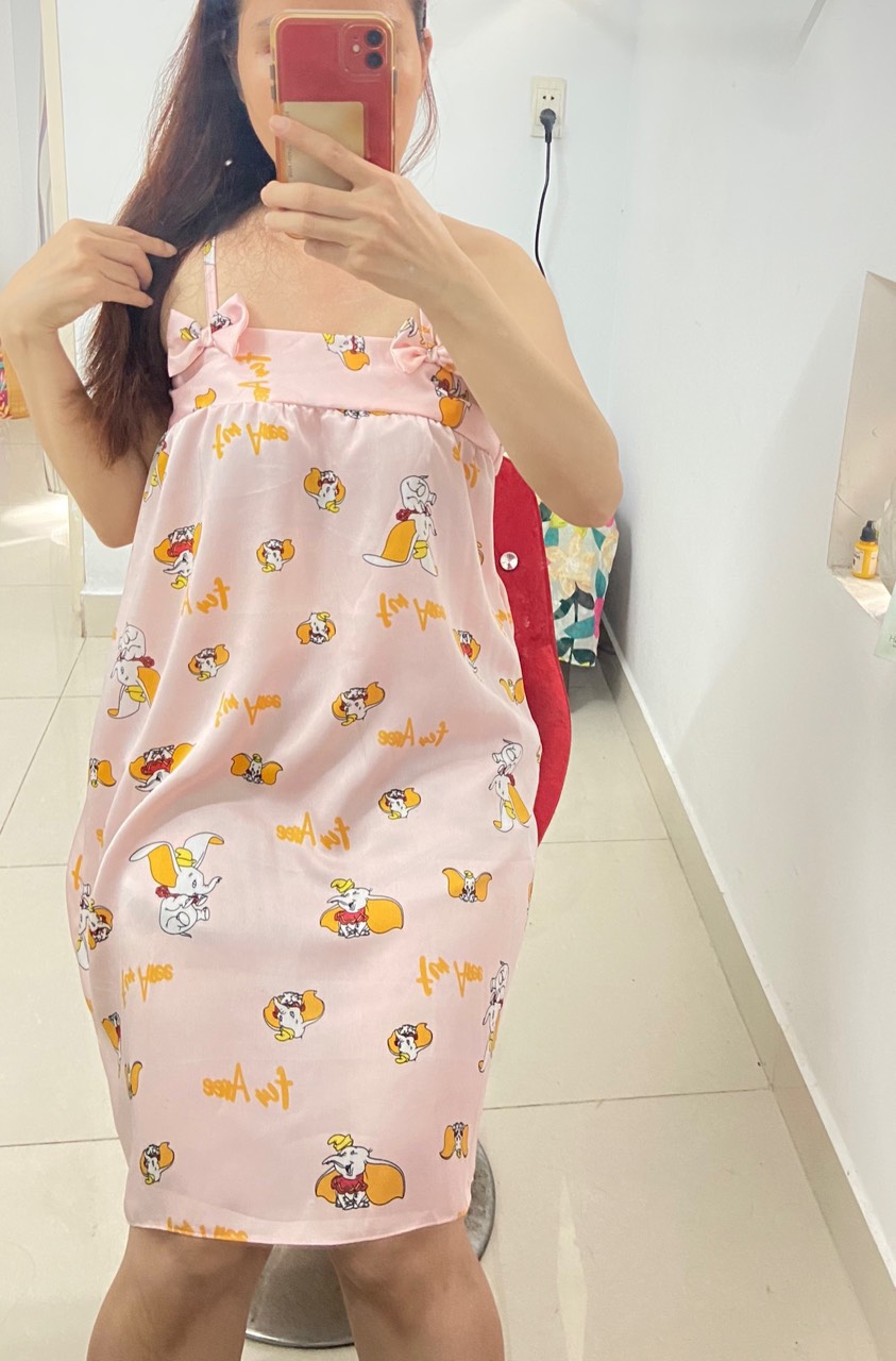 ĐẦM PHI LỤA MỀM HOẠT HÌNH DƯỚI 60kg