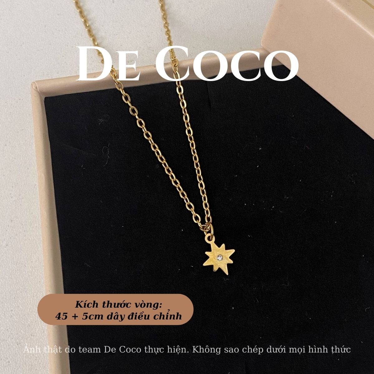 KHÔNG ĐEN GỈ - Vòng cổ, dây chuyền nữ Nova De Coco