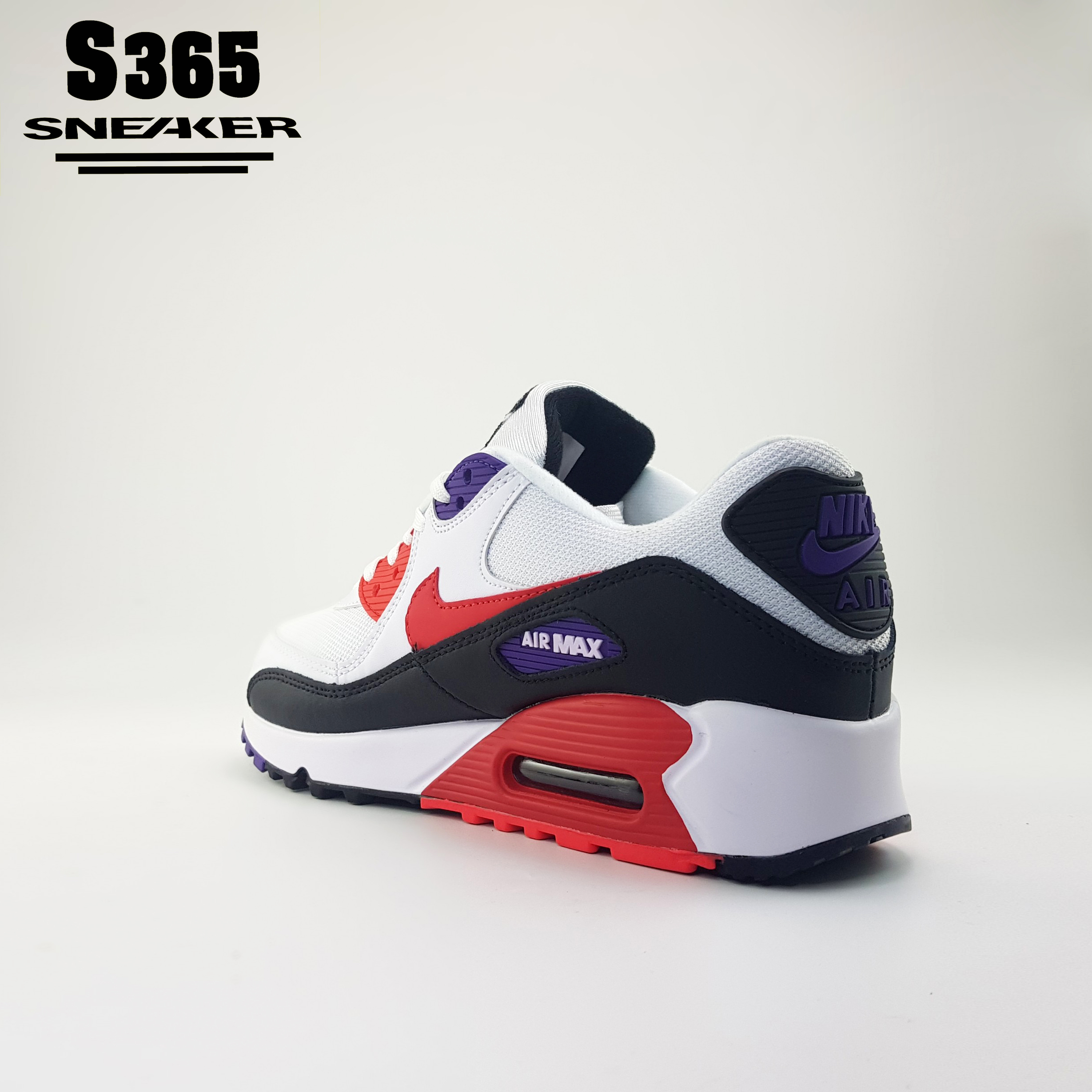 Giày thể thao sneaker Air max 90 White Red - Air max 3