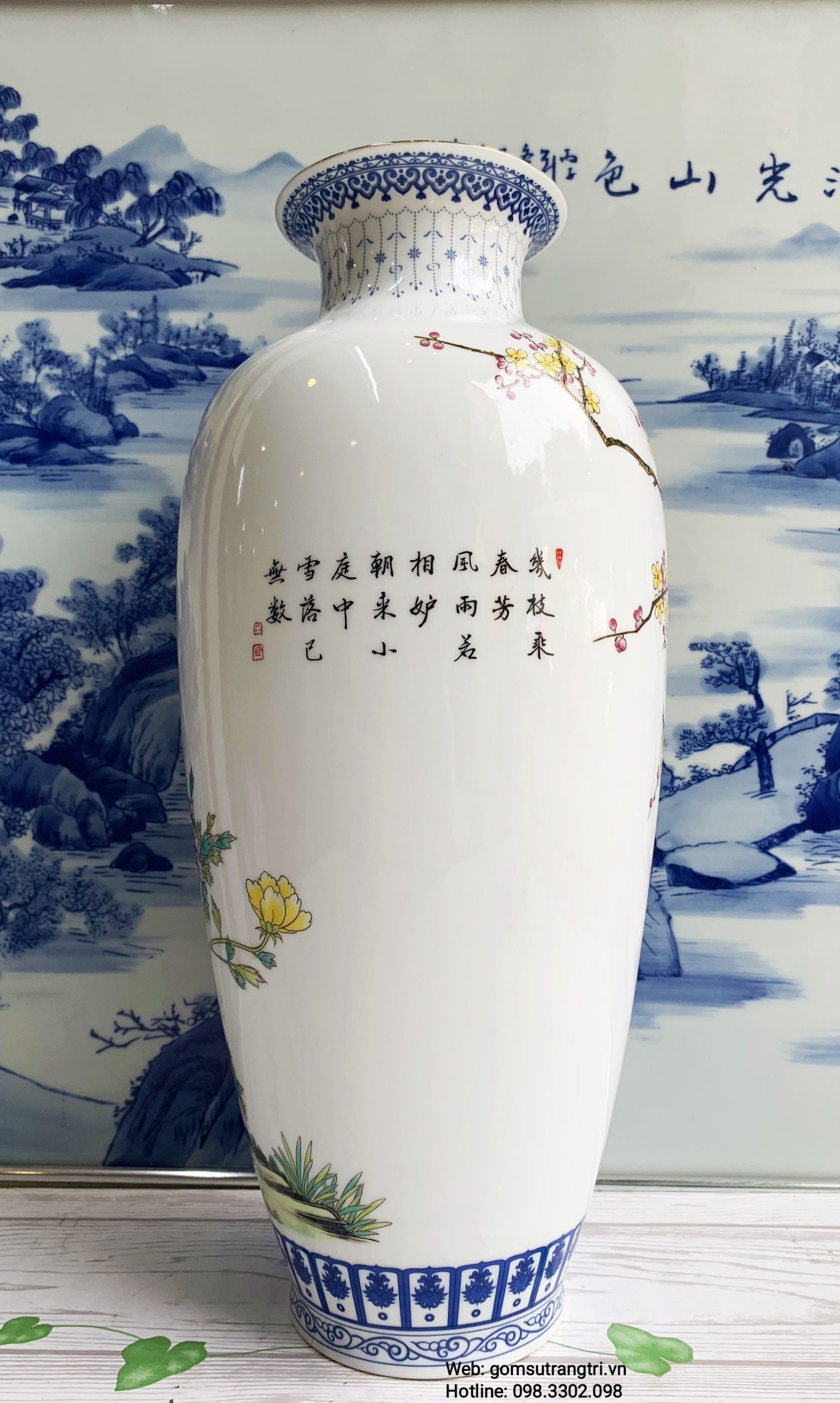 BÌNH CHIM HOA – TỨ QUÝ