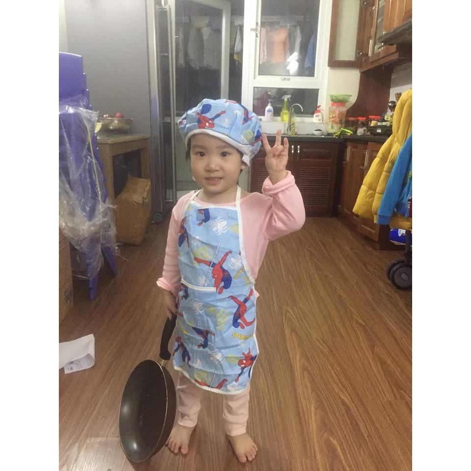tạp dề nấu ăn cho bé