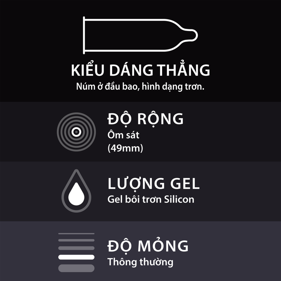 Bao Cao Su Durex Kingtex 3 cái/Hộp