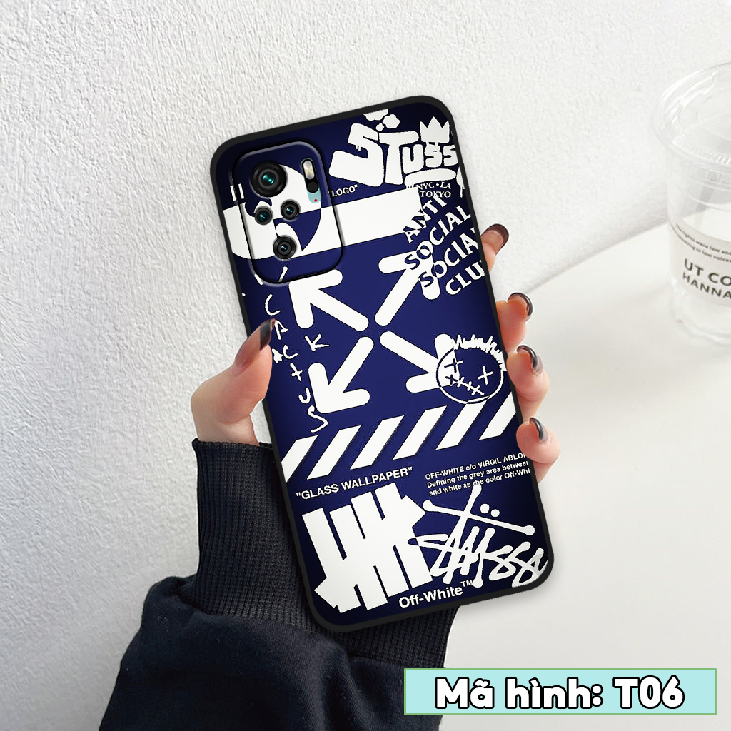 Ốp lưng xiaomi redmi note 10 / redmi note 10s / note 10 5g / note 10 pro in hình nikee, off whitee thời trang