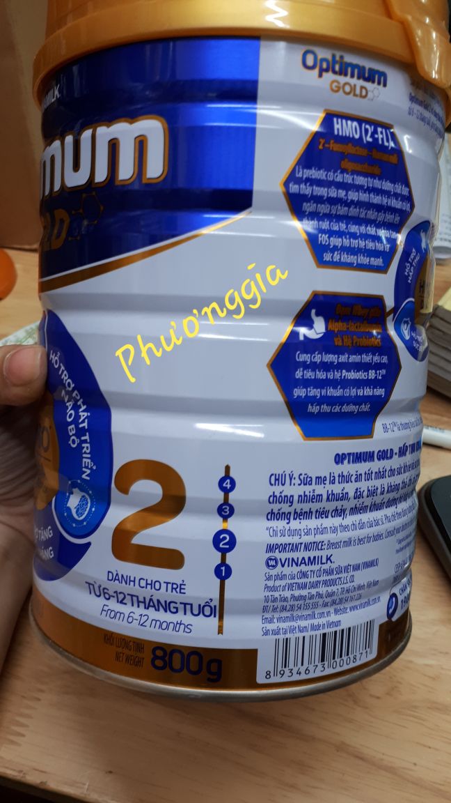(Date mới) Sữa Optimum Gold 2 800g (mẫu mới)