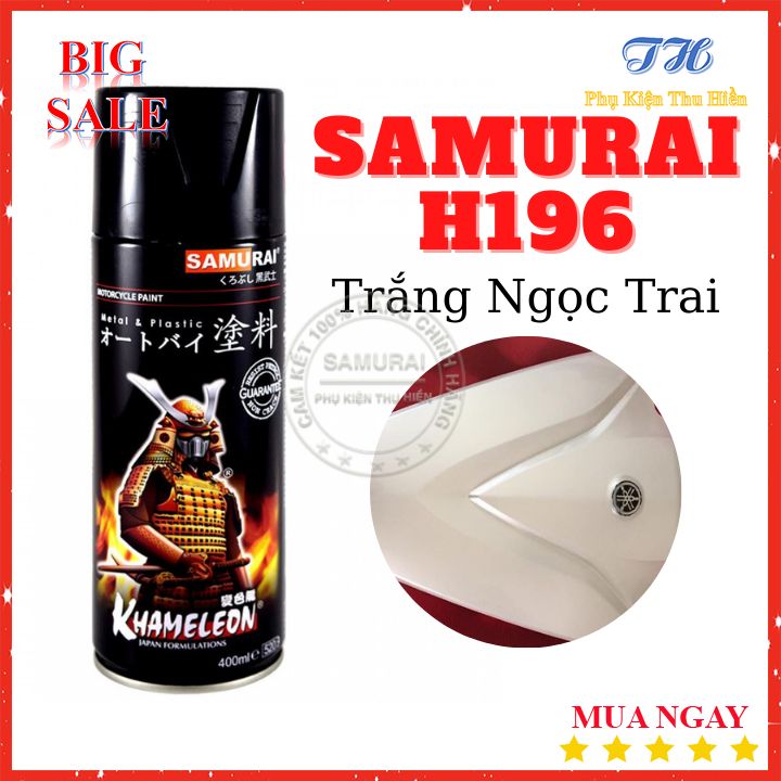 Sơn Samurai Trắng Ngọc Trai H196