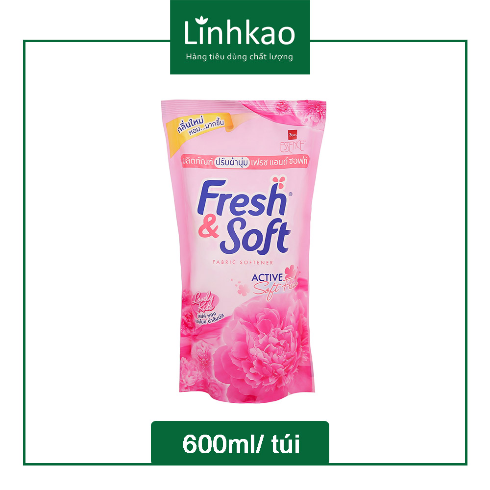 [Đủ màu]Nước xả Fresh&Soft túi 600ml