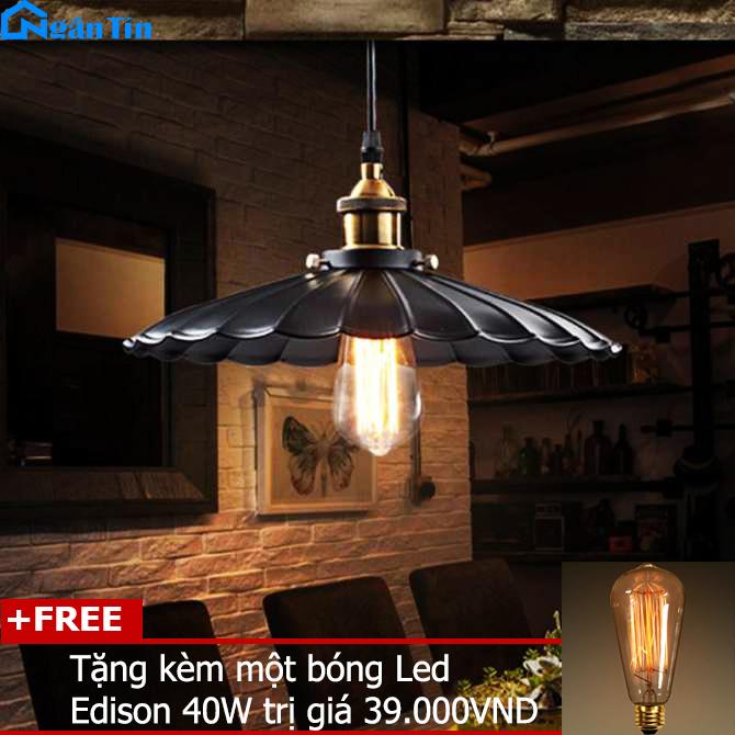 Đèn thả trần trang trí nhà quán cà phê THCN129 (Tặng kèm một bóng led edison 40w)