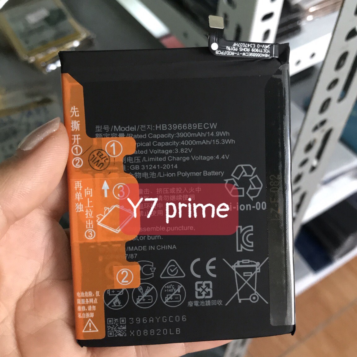 Pin huawei y7 prime / y9 2019 / mate 9/ mate 9 pro / hb396689ecw pin zin dung lượng 4000mah