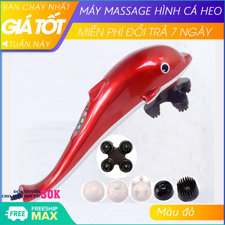 Máy massage, máy massage cầm tay cá heo - máy matxa cá heo DOLPHIN JB-4002B, máy massage cầm tay, massage toàn thân - Hỗ trợ đổi trả 7 ngày